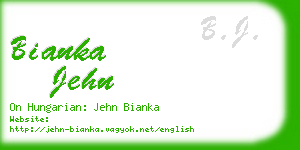 bianka jehn business card